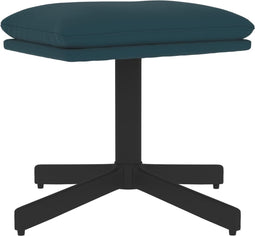 vidaXL - Voetenbank - 60x60x36 - cm - fluweel - blauw
