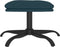 vidaXL - Voetenbank - 60x60x36 - cm - fluweel - blauw