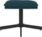 vidaXL - Voetenbank - 60x60x36 - cm - fluweel - blauw