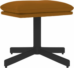 vidaXL - Voetenbank - 60x60x36 - cm - fluweel - bruin