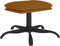 vidaXL - Voetenbank - 60x60x36 - cm - fluweel - bruin