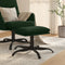 vidaXL - Voetenbank - 60x60x36 - cm - fluweel - donkergroen