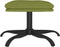 vidaXL - Voetenbank - 60x60x36 - cm - fluweel - lichtgroen