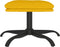 vidaXL - Voetenbank - 60x60x36 - cm - fluweel - mosterdgeel