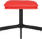 vidaXL - Voetenbank - 60x60x36 - cm - kunstleer - rood