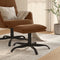 vidaXL - Voetenbank - 60x60x36 - cm - microvezelstof - bruin