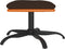vidaXL - Voetenbank - 60x60x36 - cm - stof - en - kunstleer - bruin