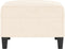 vidaXL - Voetenbank - 70x55x41 - cm - fluweel - crèmekleurig