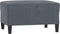 vidaXL - Voetenbank - 70x55x41 - cm - fluweel - donkergrijs