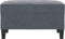 vidaXL - Voetenbank - 70x55x41 - cm - fluweel - donkergrijs