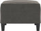 vidaXL - Voetenbank - 70x55x41 - cm - fluweel - donkergrijs