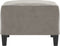 vidaXL - Voetenbank - 70x55x41 - cm - fluweel - lichtgrijs
