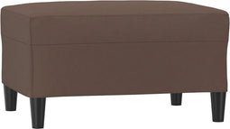 vidaXL - Voetenbank - 70x55x41 - cm - kunstleer - bruin