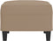 vidaXL - Voetenbank - 70x55x41 - cm - kunstleer - cappuccino