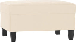 vidaXL - Voetenbank - 70x55x41 - cm - microvezelstof - beige