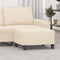 vidaXL - Voetenbank - 70x55x41 - cm - microvezelstof - beige