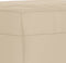 vidaXL - Voetenbank - 70x55x41 - cm - microvezelstof - crèmekleurig