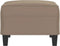 vidaXL - Voetenbank - 70x55x41 - cm - microvezelstof - taupe