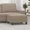 vidaXL - Voetenbank - 70x55x41 - cm - microvezelstof - taupe