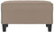 vidaXL - Voetenbank - 70x55x41 - cm - microvezelstof - taupe