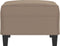 vidaXL - Voetenbank - 70x55x41 - cm - microvezelstof - taupe