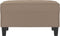 vidaXL - Voetenbank - 70x55x41 - cm - microvezelstof - taupe