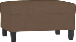 vidaXL - Voetenbank - 70x55x41 - cm - stof - bruin