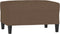 vidaXL - Voetenbank - 70x55x41 - cm - stof - bruin