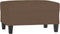 vidaXL - Voetenbank - 70x55x41 - cm - stof - bruin