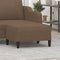 vidaXL - Voetenbank - 70x55x41 - cm - stof - bruin