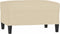 vidaXL - Voetenbank - 70x55x41 - cm - stof - crèmekleurig