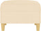 vidaXL - Voetenbank - 70x55x41 - cm - stof - crèmekleurig
