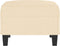 vidaXL - Voetenbank - 70x55x41 - cm - stof - crèmekleurig