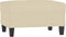 vidaXL - Voetenbank - 70x55x41 - cm - stof - crèmekleurig