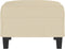 vidaXL - Voetenbank - 70x55x41 - cm - stof - crèmekleurig