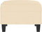 vidaXL - Voetenbank - 70x55x41 - cm - stof - crèmekleurig