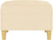 vidaXL - Voetenbank - 70x55x41 - cm - stof - crèmekleurig