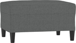 vidaXL - Voetenbank - 70x55x41 - cm - stof - donkergrijs