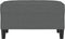 vidaXL - Voetenbank - 70x55x41 - cm - stof - donkergrijs