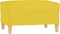 vidaXL - Voetenbank - 70x55x41 - cm - stof - lichtgeel