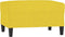 vidaXL - Voetenbank - 70x55x41 - cm - stof - lichtgeel