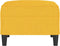 vidaXL - Voetenbank - 70x55x41 - cm - stof - lichtgeel