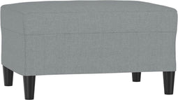 vidaXL - Voetenbank - 70x55x41 - cm - stof - lichtgrijs