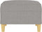 vidaXL - Voetenbank - 70x55x41 - cm - stof - lichtgrijs