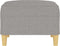 vidaXL - Voetenbank - 70x55x41 - cm - stof - lichtgrijs