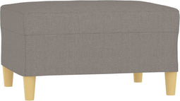 vidaXL - Voetenbank - 70x55x41 - cm - stof - taupe