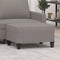 vidaXL - Voetenbank - 70x55x41 - cm - stof - taupe