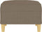 vidaXL - Voetenbank - 70x55x41 - cm - stof - taupe