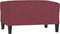 vidaXL - Voetenbank - 70x55x41 - cm - stof - wijnrood