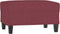 vidaXL - Voetenbank - 70x55x41 - cm - stof - wijnrood